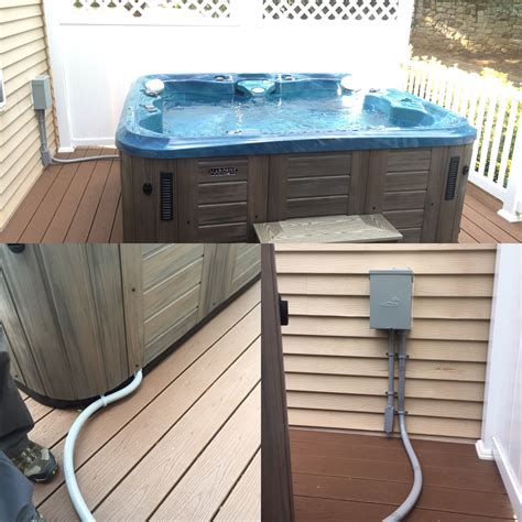 junction box for hot tub|electrical needed for hot tub.